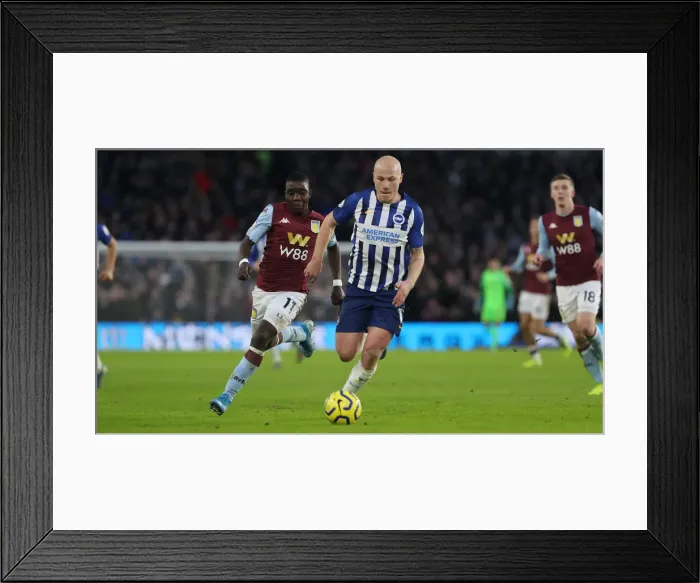 Framed Print : Brighton and Hove Albion vs. Aston Villa: January Showdown in the Premier League (18th Jan 2020)