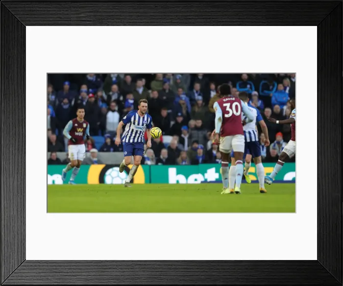 Framed Print : Brighton and Hove Albion vs. Aston Villa: January Showdown in the Premier League (18th Jan 2020)