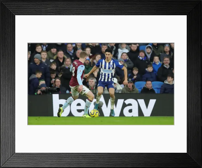 Framed Print : Brighton and Hove Albion vs. Aston Villa: A Premier League Clash at American Express Community Stadium (January 18, 2020) Framed Print : Brighton and Hove Albion vs. Aston Villa: A Premier League Clash at American Express Community Stadium (January 18, 2020)