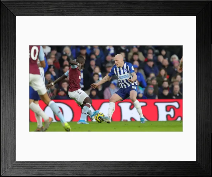 Framed Print : Brighton and Hove Albion vs. Aston Villa: A Premier League Clash at American Express Community Stadium (January 18, 2020) Framed Print : Brighton and Hove Albion vs. Aston Villa: A Premier League Clash at American Express Community Stadium (January 18, 2020)