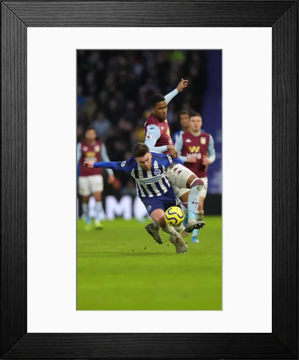 Framed Print : Brighton and Hove Albion vs. Aston Villa: January Showdown in the Premier League (18th Jan 2020)