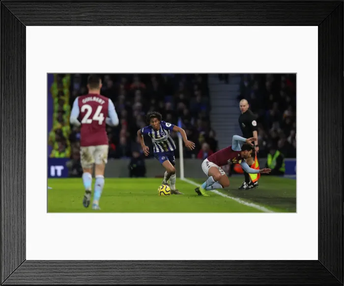 Framed Print : Brighton and Hove Albion vs. Aston Villa: A Premier League Clash at American Express Community Stadium (January 18, 2020)