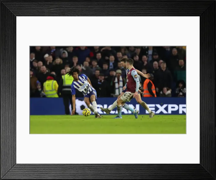 Framed Print : Brighton and Hove Albion vs. Aston Villa: A Premier League Clash at American Express Community Stadium (January 18, 2020)