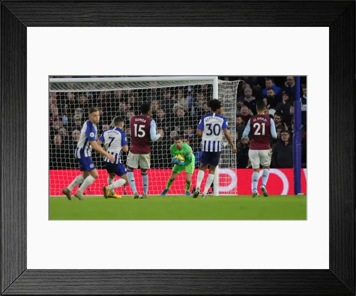 Framed Print : Brighton and Hove Albion vs Aston Villa: A Premier League Clash at American Express Community Stadium (January 18, 2020)