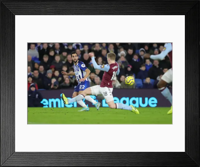 Framed Print : Brighton and Hove Albion vs. Aston Villa: A Premier League Clash at American Express Community Stadium (January 18, 2020) Framed Print : Brighton and Hove Albion vs. Aston Villa: A Premier League Clash at American Express Community Stadium (January 18, 2020)