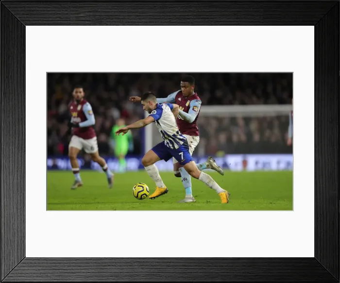 Framed Print : Brighton and Hove Albion vs. Aston Villa: A Premier League Clash at American Express Community Stadium (January 18, 2020) Framed Print : Brighton and Hove Albion vs. Aston Villa: A Premier League Clash at American Express Community Stadium (January 18, 2020)