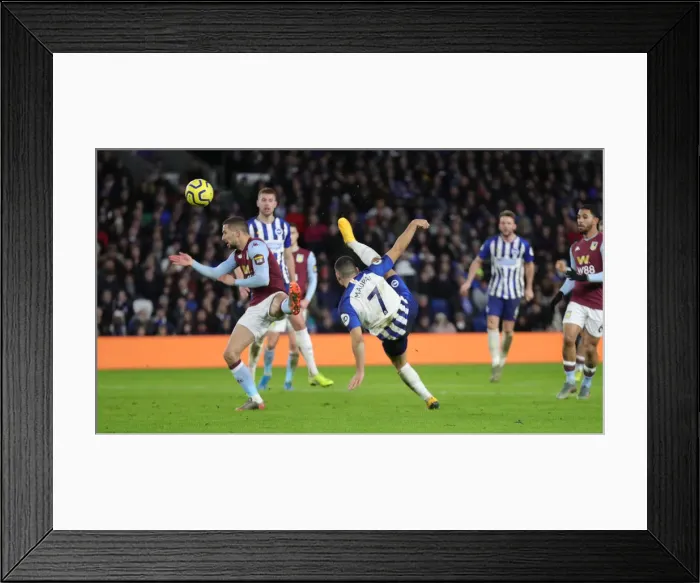 Framed Print : Brighton and Hove Albion vs. Aston Villa: A Premier League Clash at American Express Community Stadium (January 18, 2020) Framed Print : Brighton and Hove Albion vs. Aston Villa: A Premier League Clash at American Express Community Stadium (January 18, 2020)