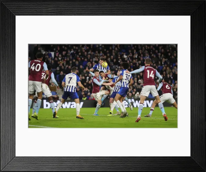 Framed Print : Brighton and Hove Albion vs. Aston Villa: A Premier League Clash at American Express Community Stadium (January 18, 2020) Framed Print : Brighton and Hove Albion vs. Aston Villa: A Premier League Clash at American Express Community Stadium (January 18, 2020)
