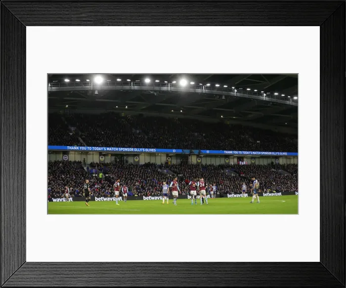 Framed Print : Brighton and Hove Albion vs. Aston Villa: A Premier League Clash at American Express Community Stadium (January 18, 2020) Framed Print : Brighton and Hove Albion vs. Aston Villa: A Premier League Clash at American Express Community Stadium (January 18, 2020)