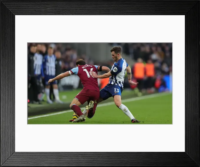 Framed Print : February Showdown: West Ham United vs. Brighton and Hove Albion in Premier League Action Framed Print : February Showdown: West Ham United vs. Brighton and Hove Albion in Premier League Action