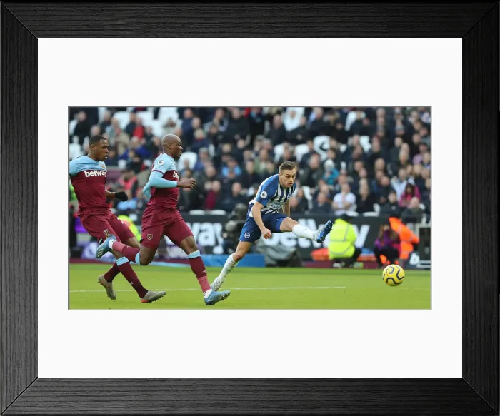 Framed Print : February 1st, 2020: A Battle Between West Ham United and Brighton & Hove Albion in the Premier League Framed Print : February 1st, 2020: A Battle Between West Ham United and Brighton & Hove Albion in the Premier League