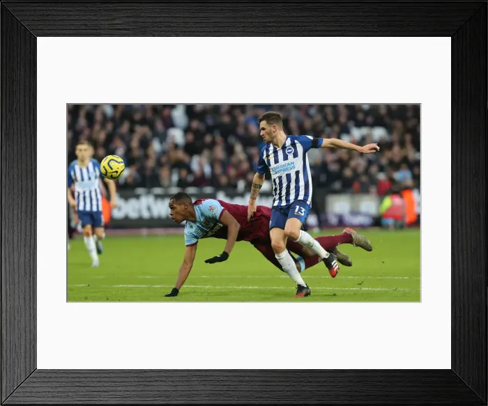 Framed Print : February 1, 2020: Intense Premier League Showdown - West Ham United vs. Brighton & Hove Albion at London Stadium Framed Print : February 1, 2020: Intense Premier League Showdown - West Ham United vs. Brighton & Hove Albion at London Stadium