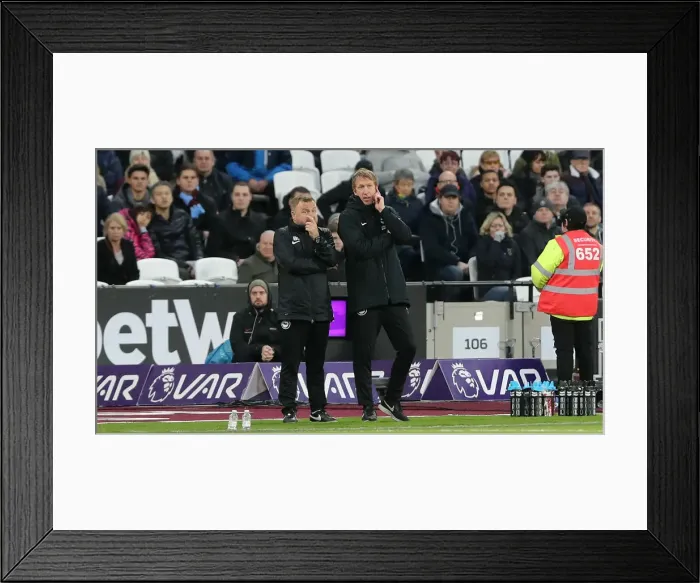 Framed Print : Brighton and Hove Albion vs. West Ham United: A Premier League Showdown at London Stadium (01FEB20) Framed Print : Brighton and Hove Albion vs. West Ham United: A Premier League Showdown at London Stadium (01FEB20)
