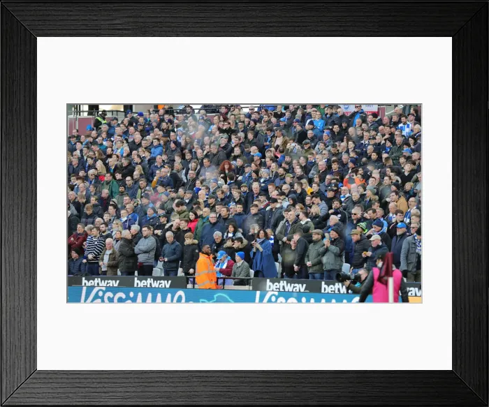 Framed Print : A Battle in the Premier League: West Ham United vs. Brighton and Hove Albion - February 1, 2020 Framed Print : A Battle in the Premier League: West Ham United vs. Brighton and Hove Albion - February 1, 2020