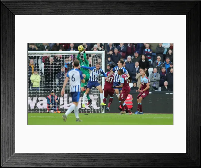 Framed Print : A Battle in the Premier League: West Ham United vs. Brighton & Hove Albion - February 1, 2020 Framed Print : A Battle in the Premier League: West Ham United vs. Brighton & Hove Albion - February 1, 2020