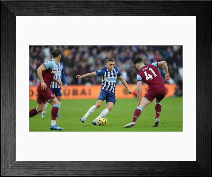 Framed Print : February 1, 2020: Thrilling Premier League Showdown between West Ham United and Brighton & Hove Albion at London Stadium Framed Print : February 1, 2020: Thrilling Premier League Showdown between West Ham United and Brighton & Hove Albion at London Stadium