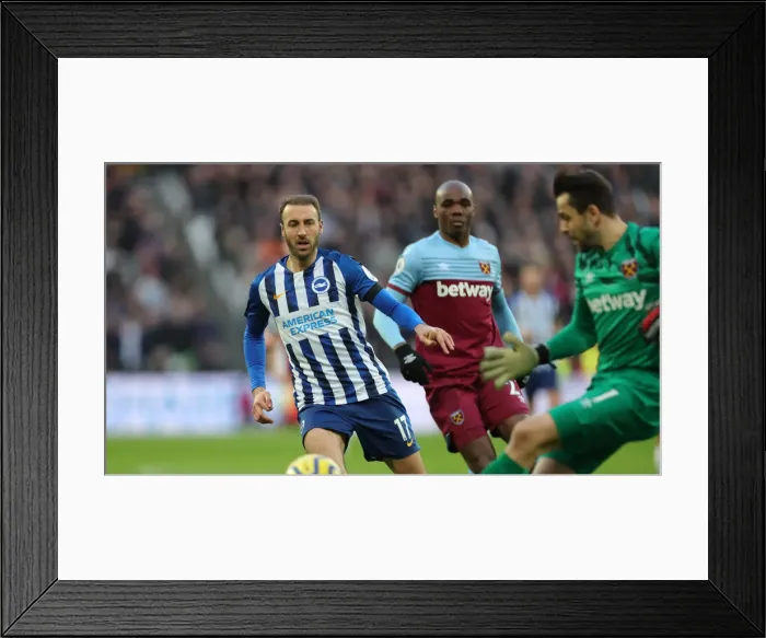 Framed Print : Battle in the Premier League: West Ham United vs. Brighton and Hove Albion - February 1, 2020 Framed Print : Battle in the Premier League: West Ham United vs. Brighton and Hove Albion - February 1, 2020