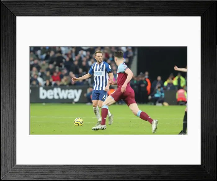Framed Print : Clash at London Stadium: West Ham United vs. Brighton and Hove Albion, Premier League, 01FEB20 Framed Print : Clash at London Stadium: West Ham United vs. Brighton and Hove Albion, Premier League, 01FEB20
