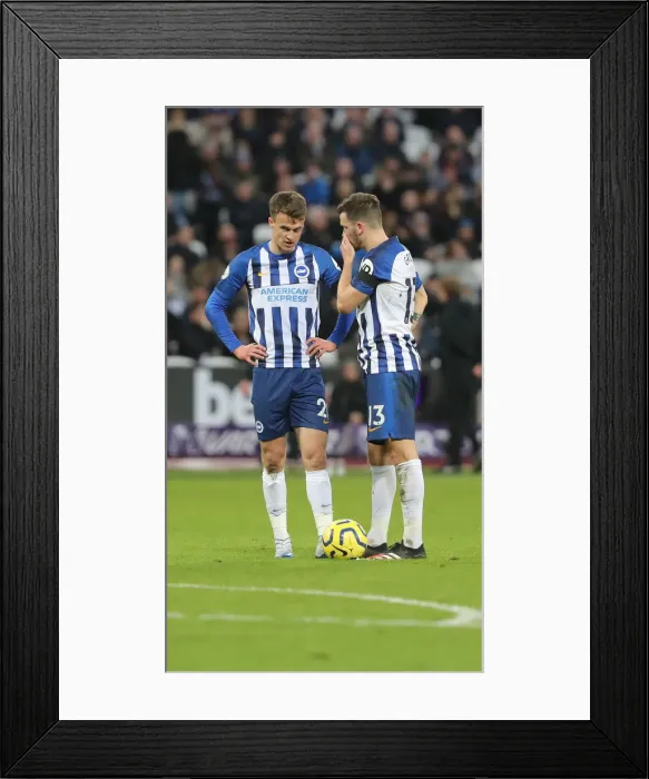 Framed Print : Battle at London Stadium: West Ham United vs. Brighton and Hove Albion (February 1, 2020, Premier League) Framed Print : Battle at London Stadium: West Ham United vs. Brighton and Hove Albion (February 1, 2020, Premier League)
