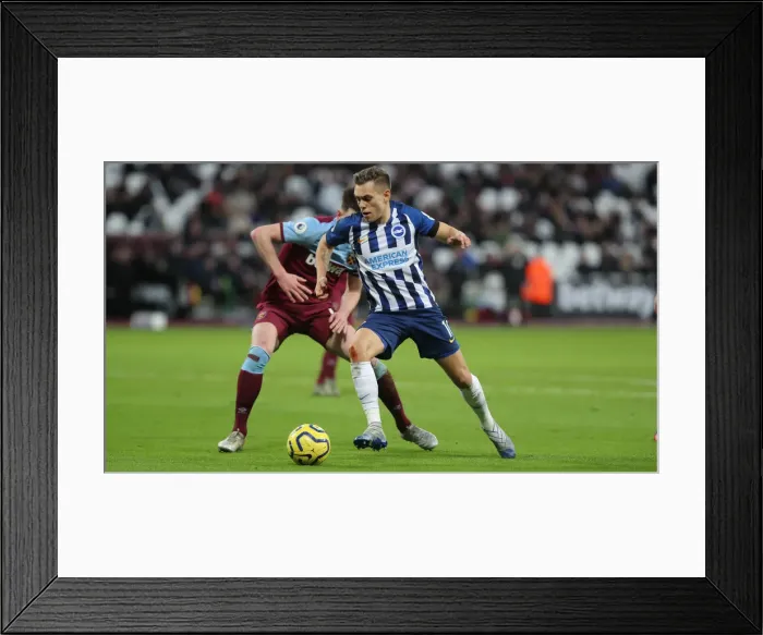 Framed Print : February Face-Off: West Ham United vs. Brighton & Hove Albion - Premier League Clash at London Stadium Framed Print : February Face-Off: West Ham United vs. Brighton & Hove Albion - Premier League Clash at London Stadium
