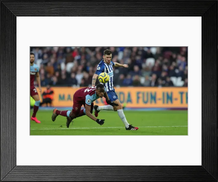 Framed Print : A Battle in the Premier League: West Ham United vs. Brighton & Hove Albion (1st February 2020)