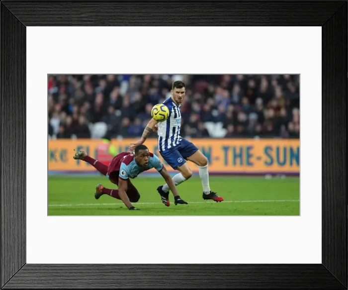 Framed Print : February 1, 2020: Thrilling Premier League Showdown between West Ham United and Brighton & Hove Albion at London Stadium Framed Print : February 1, 2020: Thrilling Premier League Showdown between West Ham United and Brighton & Hove Albion at London Stadium