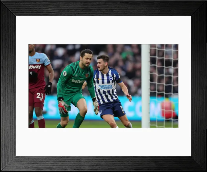 Framed Print : Brighton and Hove Albion vs. West Ham United: A Premier League Showdown at London Stadium (01FEB20) Framed Print : Brighton and Hove Albion vs. West Ham United: A Premier League Showdown at London Stadium (01FEB20)