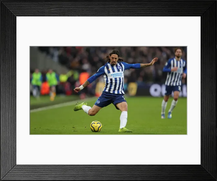 Framed Print : February 1, 2020: A Battle at London Stadium - West Ham United vs. Brighton and Hove Albion (Premier League) Framed Print : February 1, 2020: A Battle at London Stadium - West Ham United vs. Brighton and Hove Albion (Premier League)