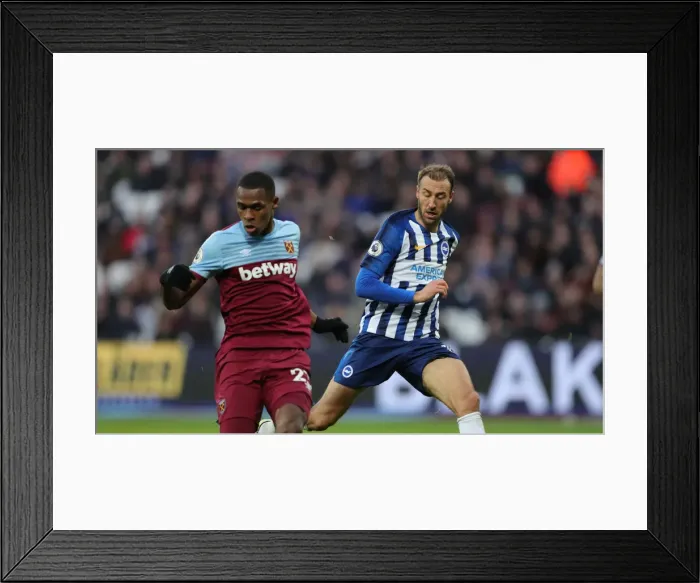 Framed Print : A Battle in the Premier League: West Ham United vs. Brighton and Hove Albion (February 1, 2020) Framed Print : A Battle in the Premier League: West Ham United vs. Brighton and Hove Albion (February 1, 2020)