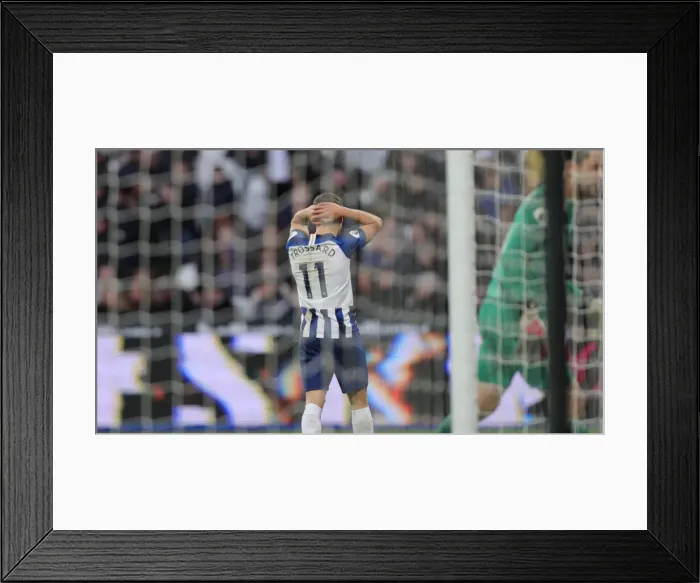 Framed Print : Premier League Showdown: West Ham United vs. Brighton and Hove Albion - 1st February 2020 (London Stadium)