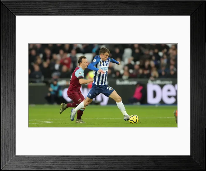 Framed Print : Battle in the Premier League: West Ham United vs. Brighton & Hove Albion - February 1, 2020 Framed Print : Battle in the Premier League: West Ham United vs. Brighton & Hove Albion - February 1, 2020
