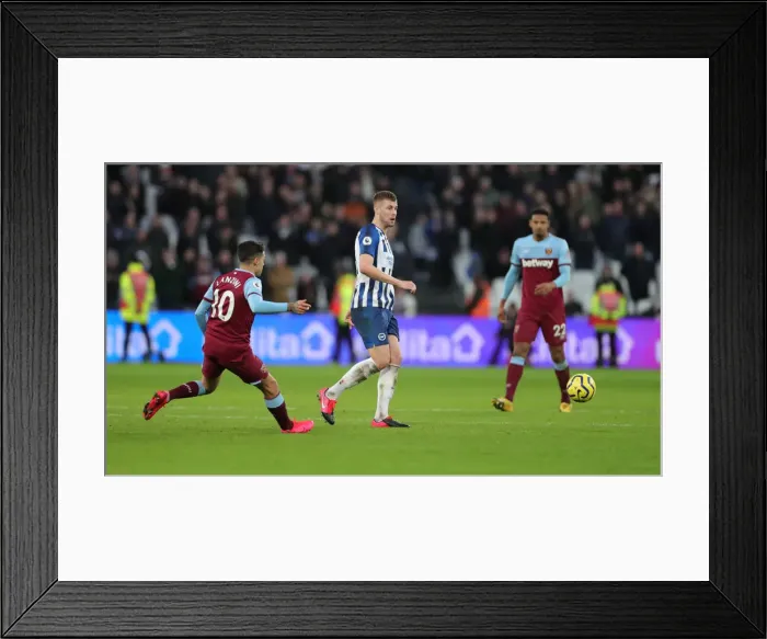Framed Print : Battle in the Premier League: West Ham United vs. Brighton and Hove Albion - February 1, 2020 Framed Print : Battle in the Premier League: West Ham United vs. Brighton and Hove Albion - February 1, 2020