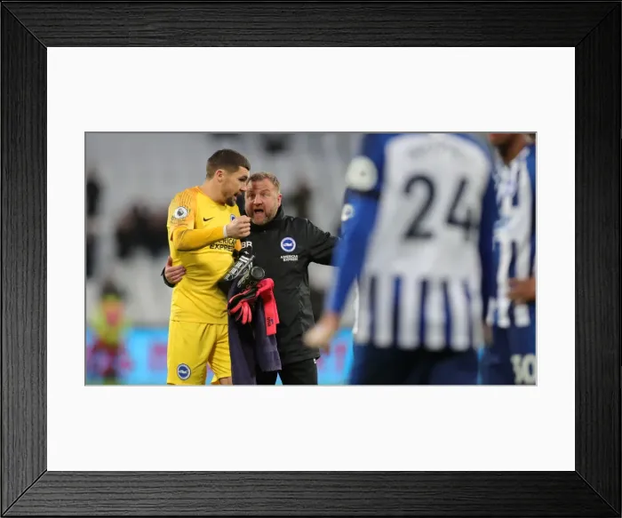 Framed Print : A Battle in the Premier League: West Ham United vs. Brighton and Hove Albion (1st February 2020) Framed Print : A Battle in the Premier League: West Ham United vs. Brighton and Hove Albion (1st February 2020)
