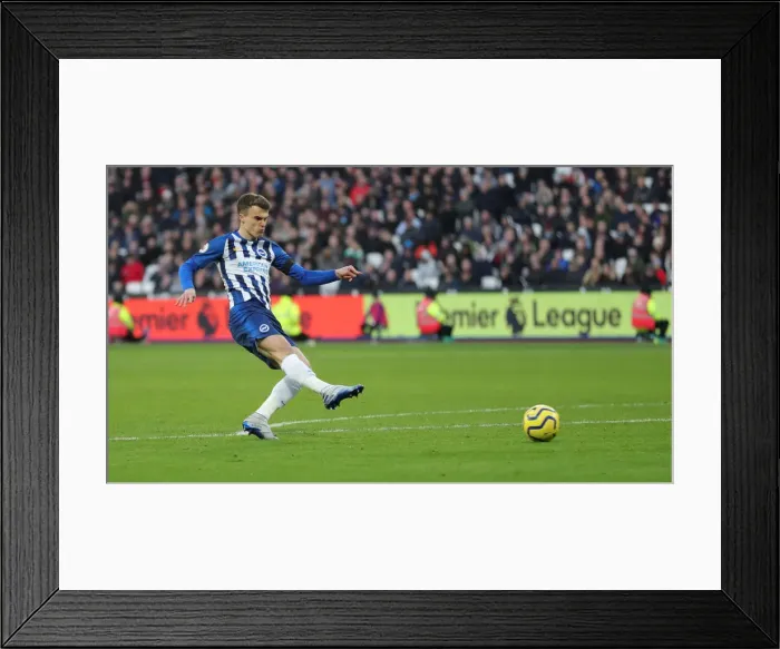 Framed Print : Battle in the Premier League: West Ham United vs. Brighton & Hove Albion - February 1, 2020