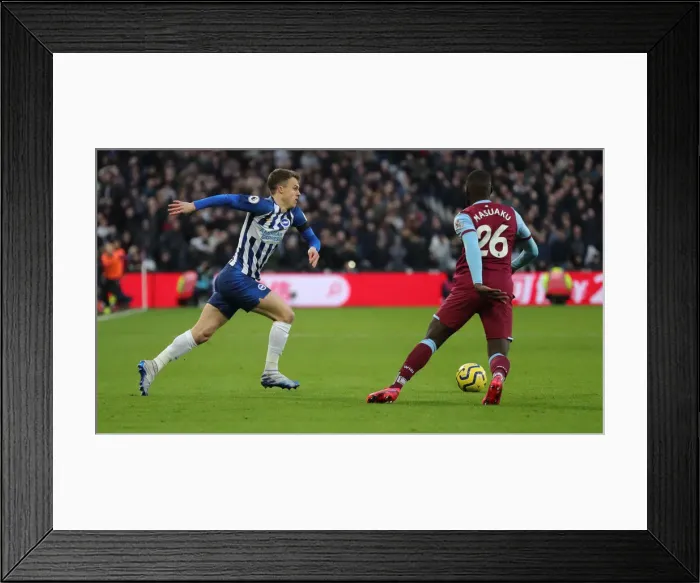 Framed Print : Feb 1, 2020: Intense Premier League Clash between West Ham United and Brighton & Hove Albion at London Stadium Framed Print : Feb 1, 2020: Intense Premier League Clash between West Ham United and Brighton & Hove Albion at London Stadium