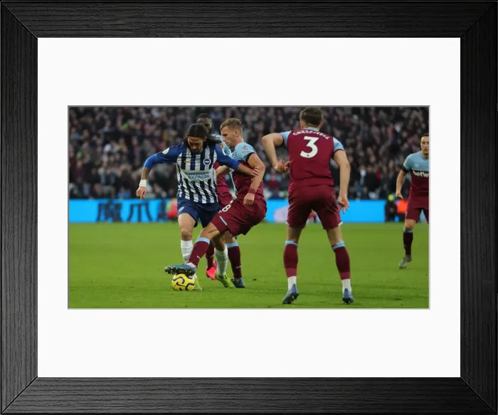 Framed Print : Intense Premier League Showdown: West Ham United vs Brighton and Hove Albion (1st February 2020) Framed Print : Intense Premier League Showdown: West Ham United vs Brighton and Hove Albion (1st February 2020)