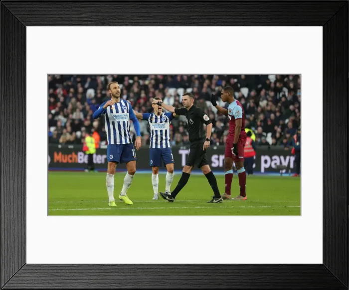 Framed Print : A Battle in the Premier League: West Ham United vs. Brighton & Hove Albion (February 1, 2020) Framed Print : A Battle in the Premier League: West Ham United vs. Brighton & Hove Albion (February 1, 2020)