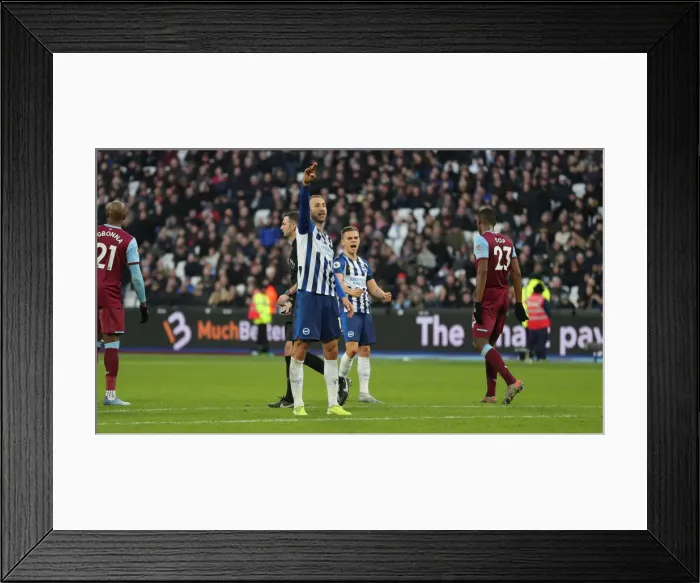 Framed Print : Premier League Showdown: West Ham United vs. Brighton and Hove Albion (1st February 2020, London Stadium) Framed Print : Premier League Showdown: West Ham United vs. Brighton and Hove Albion (1st February 2020, London Stadium)
