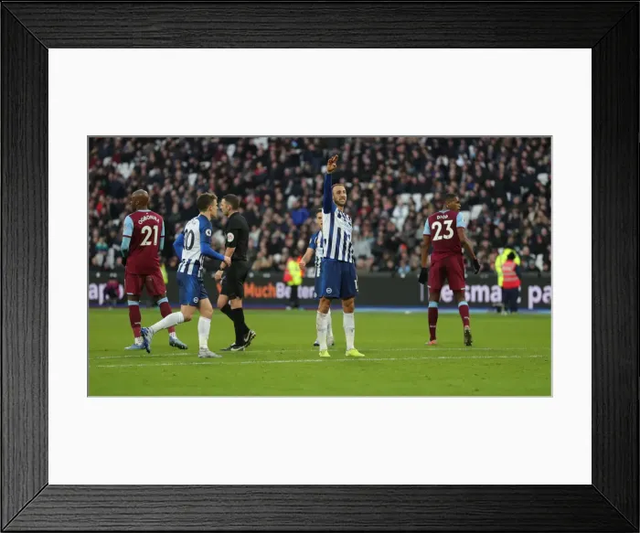 Framed Print : A Battle in the Premier League: West Ham United vs. Brighton & Hove Albion (1st February 2020)