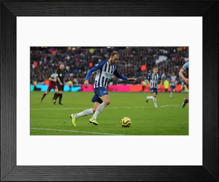 Framed Print : Brighton and Hove Albion vs. West Ham United: A Premier League Showdown at London Stadium (01FEB20) Framed Print : Brighton and Hove Albion vs. West Ham United: A Premier League Showdown at London Stadium (01FEB20)