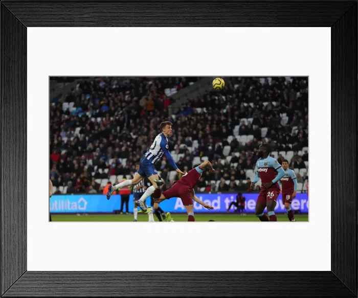 Framed Print : February 1, 2020: A Battle in the Premier League - West Ham United vs. Brighton & Hove Albion Framed Print : February 1, 2020: A Battle in the Premier League - West Ham United vs. Brighton & Hove Albion