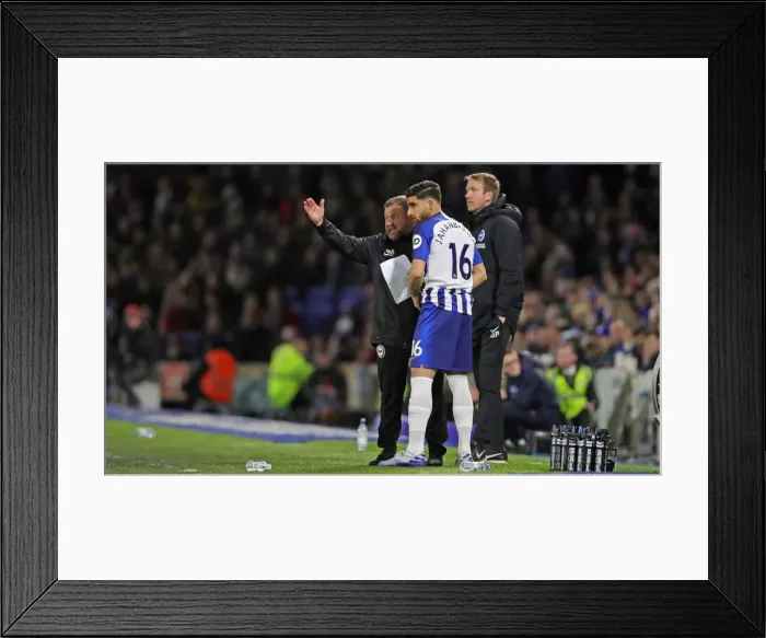 Framed Print : Intense Premier League Showdown: Brighton & Hove Albion vs. Watford (08FEB20)