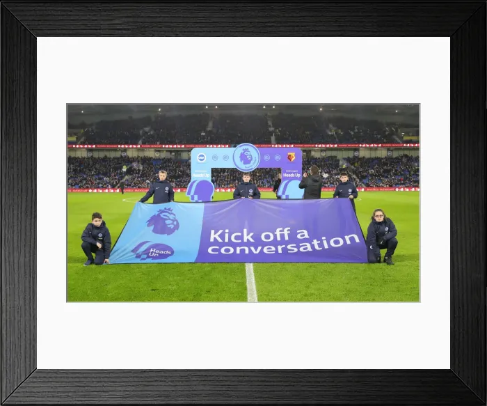 Framed Print : Intense Premier League Showdown: Brighton & Hove Albion vs. Watford (08FEB20) Framed Print : Intense Premier League Showdown: Brighton & Hove Albion vs. Watford (08FEB20)