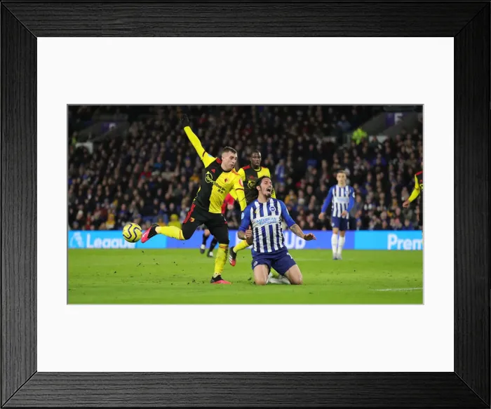 Framed Print : Intense Premier League Showdown: Brighton & Hove Albion vs. Watford (08FEB20) Framed Print : Intense Premier League Showdown: Brighton & Hove Albion vs. Watford (08FEB20)
