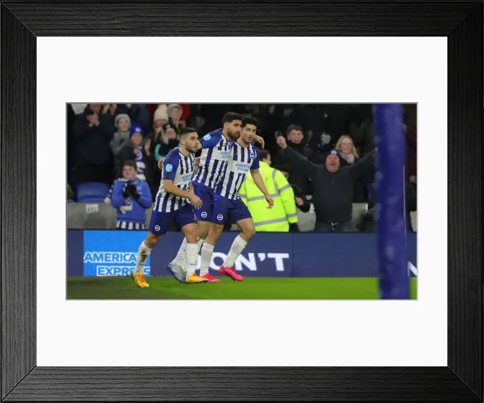 Framed Print : Intense Premier League Showdown: Brighton & Hove Albion vs. Watford (08FEB20)