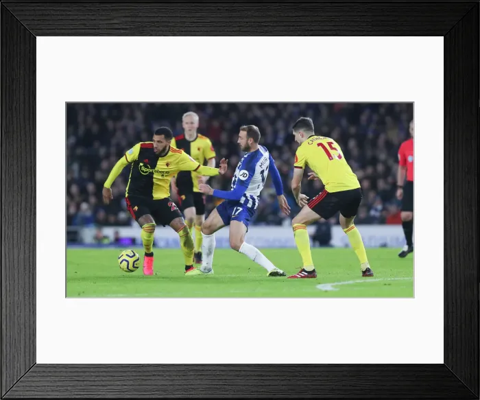 Framed Print : Intense Premier League Showdown: Brighton & Hove Albion vs. Watford (08FEB20) Framed Print : Intense Premier League Showdown: Brighton & Hove Albion vs. Watford (08FEB20)