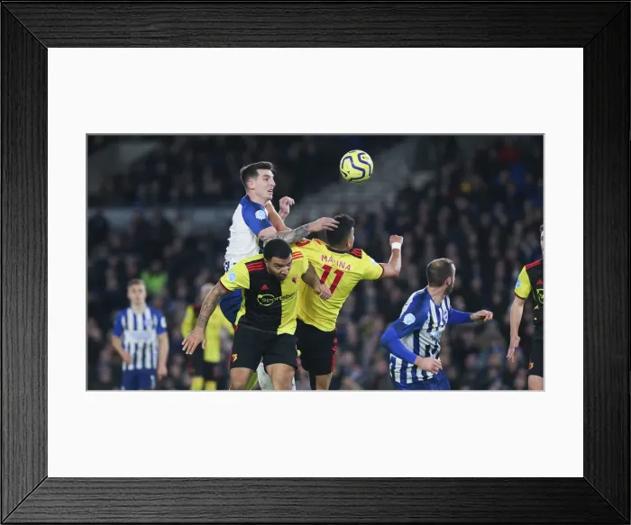 Framed Print : Intense Premier League Showdown: Brighton & Hove Albion vs. Watford (08FEB20) Framed Print : Intense Premier League Showdown: Brighton & Hove Albion vs. Watford (08FEB20)