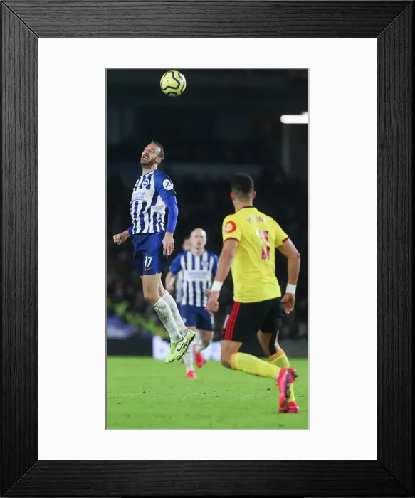 Framed Print : Intense Premier League Showdown: Brighton & Hove Albion vs. Watford (08FEB20) Framed Print : Intense Premier League Showdown: Brighton & Hove Albion vs. Watford (08FEB20)