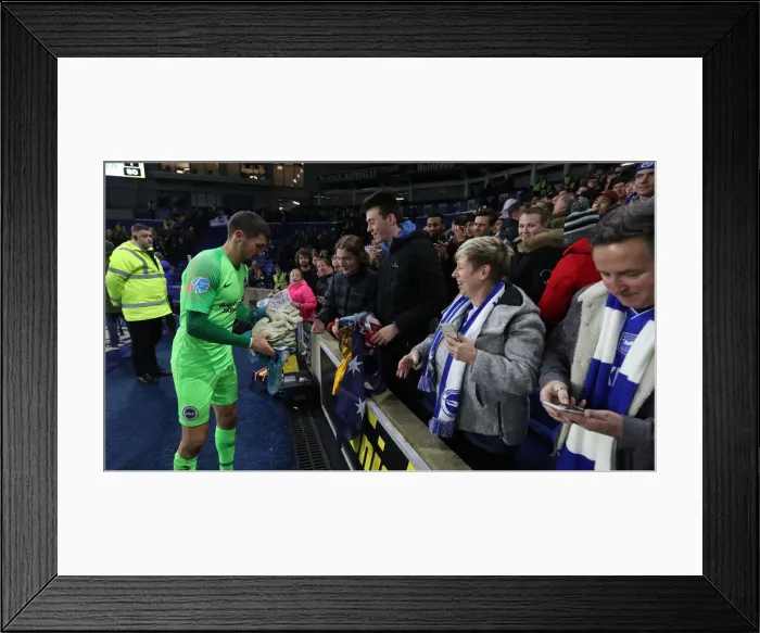 Framed Print : Brighton and Hove Albion vs. Watford: Premier League Showdown at American Express Community Stadium (08FEB20)