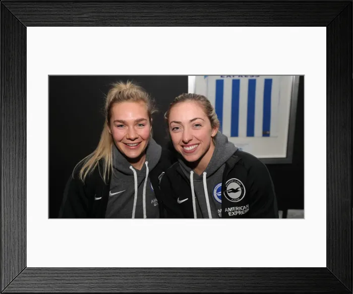 Framed Print : Player Signing Session: Brighton & Hove Albion FC at American Express Community Stadium, 18th February 2020 Framed Print : Player Signing Session: Brighton & Hove Albion FC at American Express Community Stadium, 18th February 2020